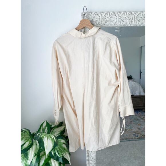 Zara Ruched Front Shirt Dress - Picture 10 of 13